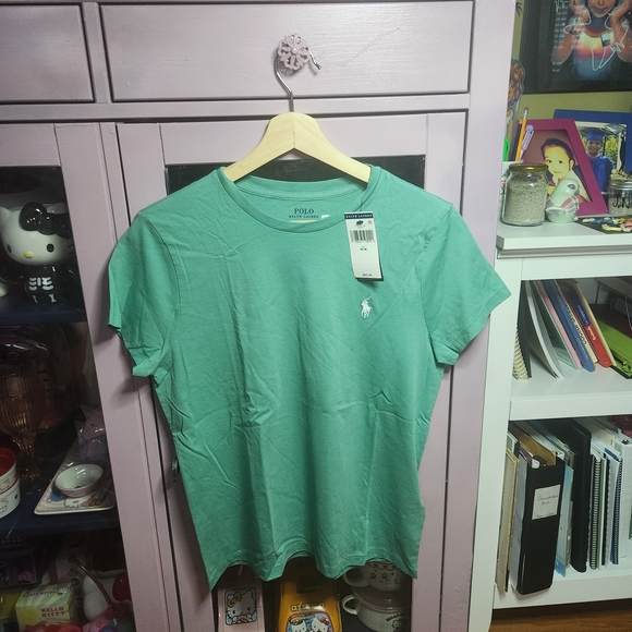 Polo by Ralph Lauren Women's Green Short Sleeve Tee - Picture 1 of 2